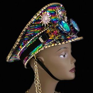Clubbing Visor Cap with goggles - Unisex